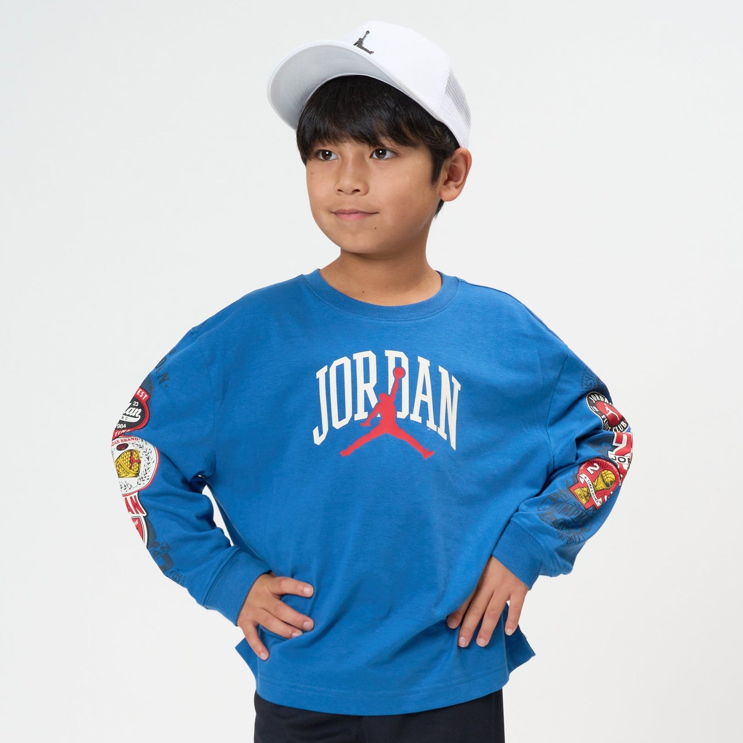 キッズ(105-120cm)  JORDAN(ジョーダン) 長袖Tシャツ JDB I23 HIGHWAY ARCH LS TEE