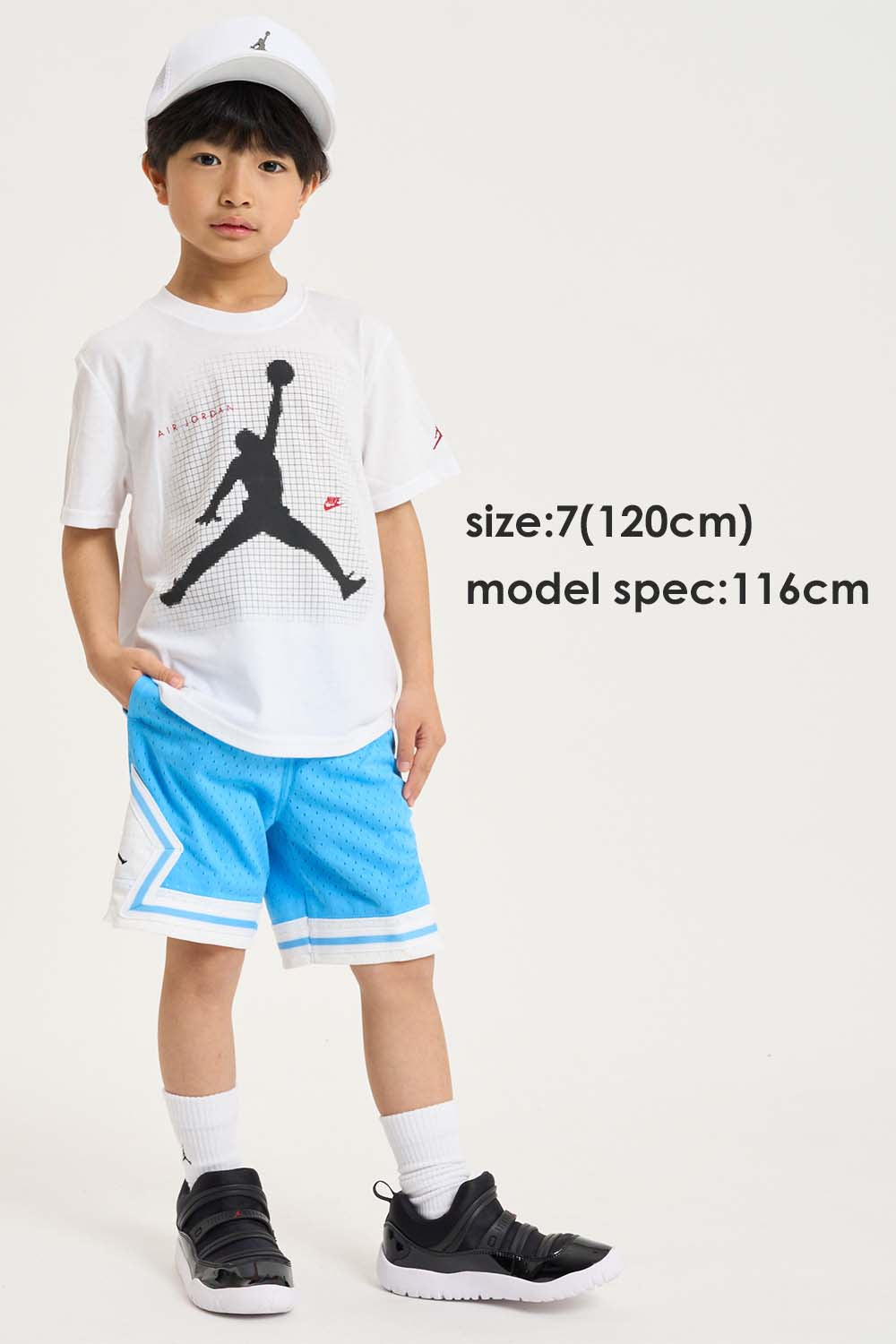 【公式限定】キッズ(105-120cm)  JORDAN(ジョーダン) ハーフパンツ JDB MJ DF SPORT DIAMOND SHORT
