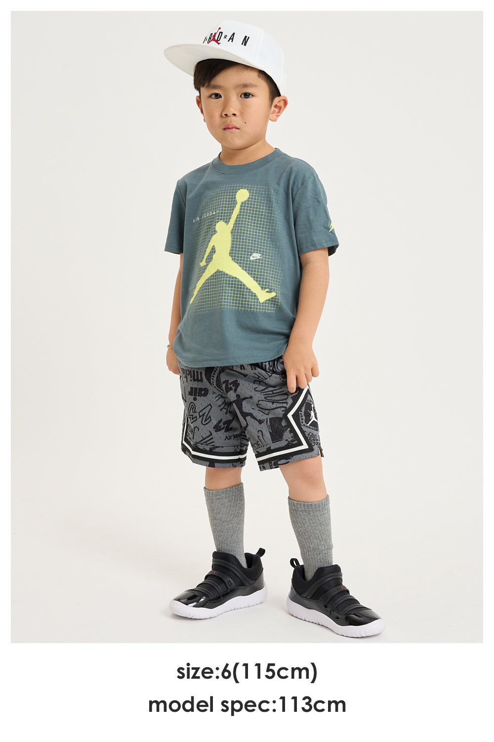 キッズ(105-120cm)  JORDAN(ジョーダン) ハーフパンツ JDB MJ AOP SPORT DIAMOND SHORT