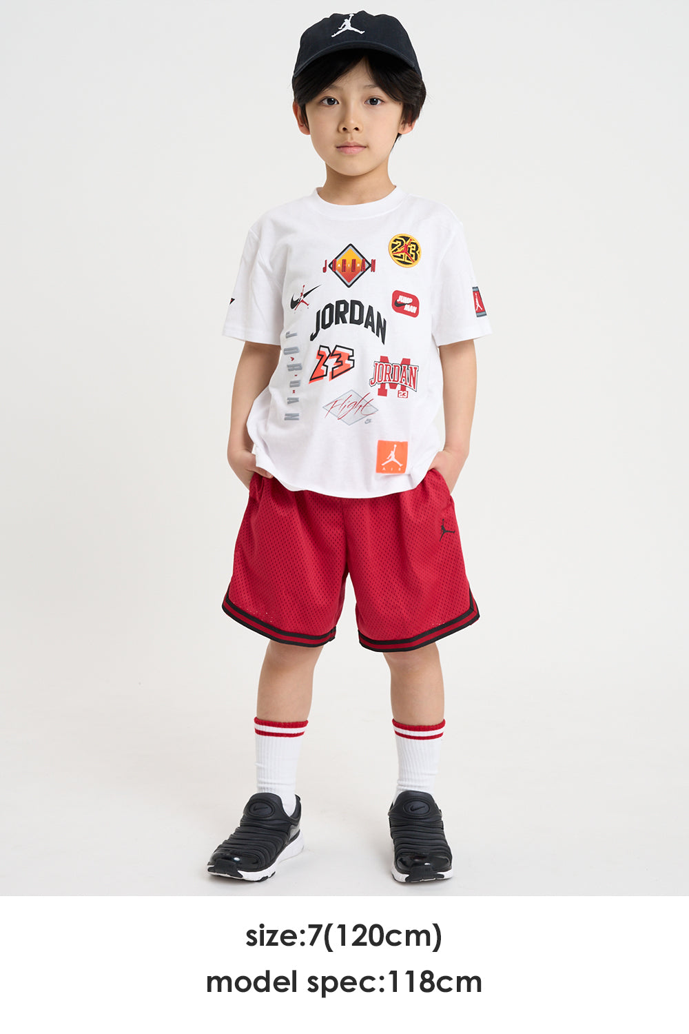 キッズ(105-120cm) JORDAN(ジョーダン) ハーフパンツ JDB TAPING MESH