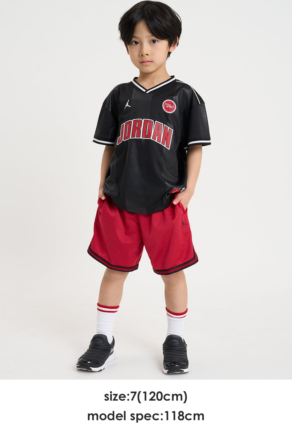 キッズ(105-120cm)  JORDAN(ジョーダン) ハーフパンツ JDB TAPING MESH SHORT