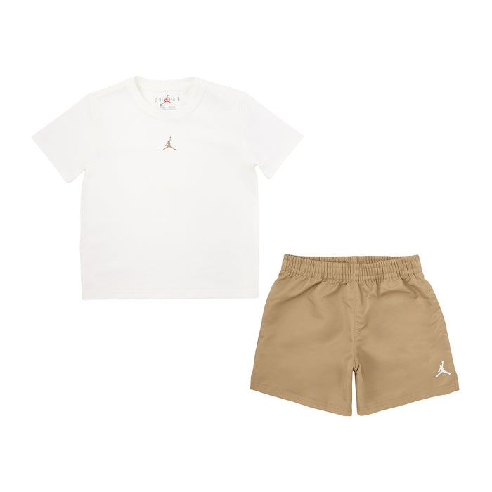 【公式限定】キッズ(105-120cm)  JORDAN(ジョーダン) セットアップ JDB JUMPMAN WOVEN PLAY SHORT S