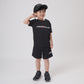 【公式限定】キッズ(105-120cm)  JORDAN(ジョーダン) セットアップ JDB MJ STRETCH HBR FLC SHORT S