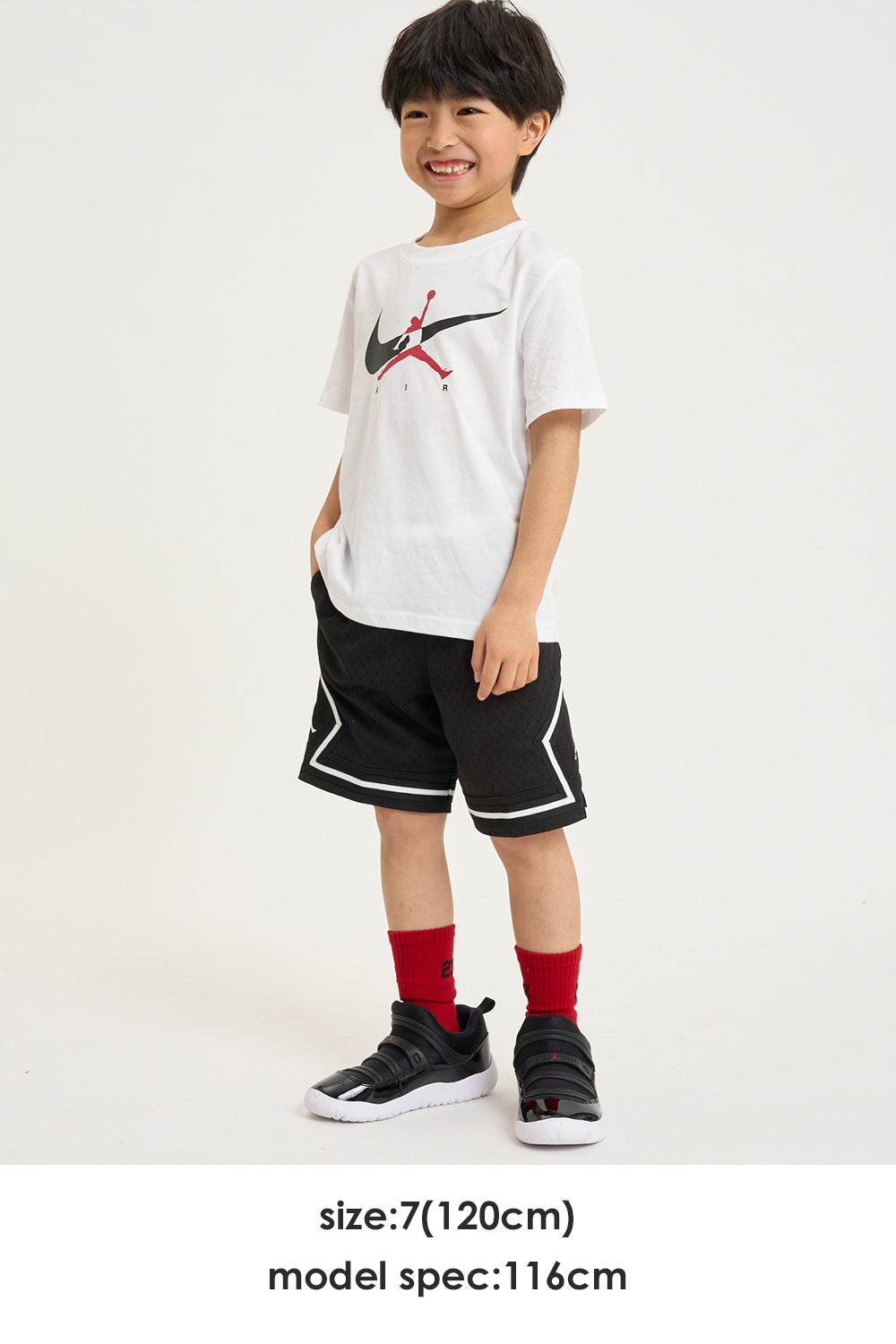 【公式限定】キッズ(105-120cm)  JORDAN(ジョーダン) 半袖Tシャツ JDB JUMPMAN SWOOSH INTERSECTIO