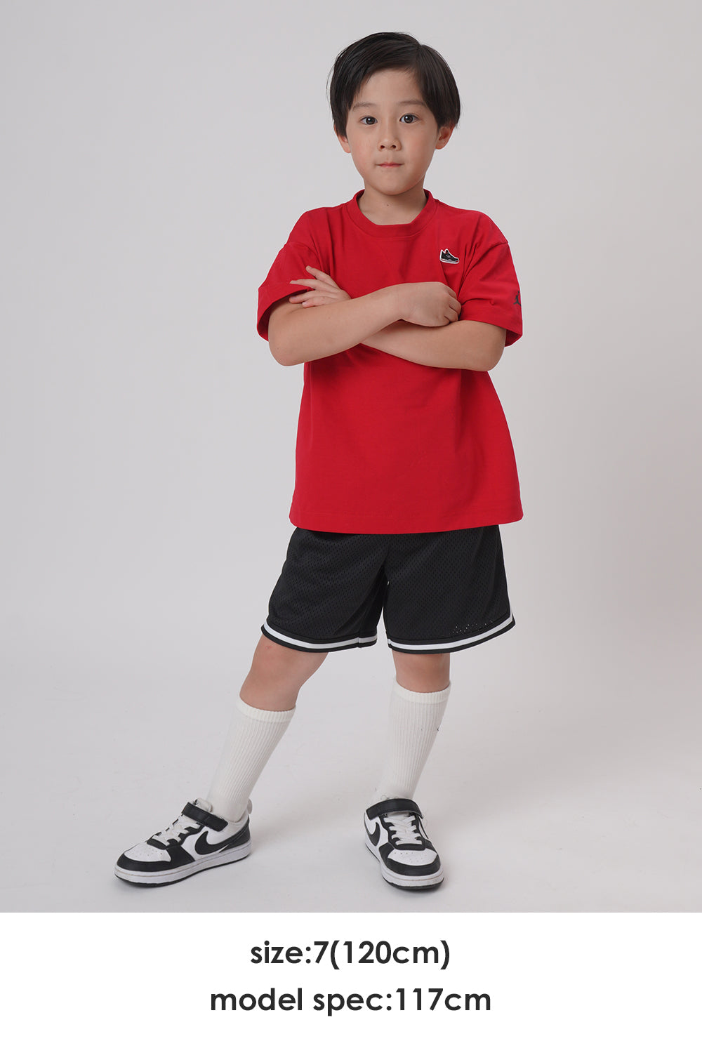 【公式限定】キッズ(105-120cm)  JORDAN(ジョーダン) 半袖Tシャツ JDB AJ4 PATCH SS TEE