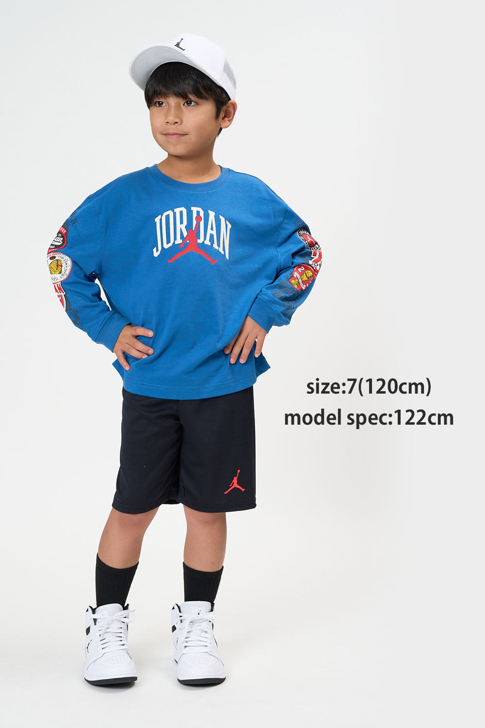 キッズ(105-120cm)  JORDAN(ジョーダン) 長袖Tシャツ JDB I23 HIGHWAY ARCH LS TEE