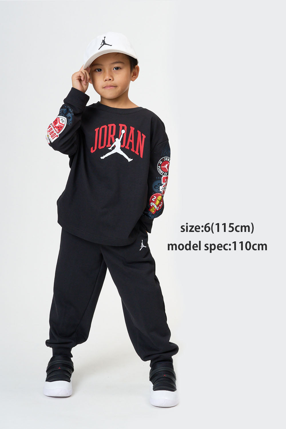 キッズ(105-120cm)  JORDAN(ジョーダン) 長袖Tシャツ JDB I23 HIGHWAY ARCH LS TEE