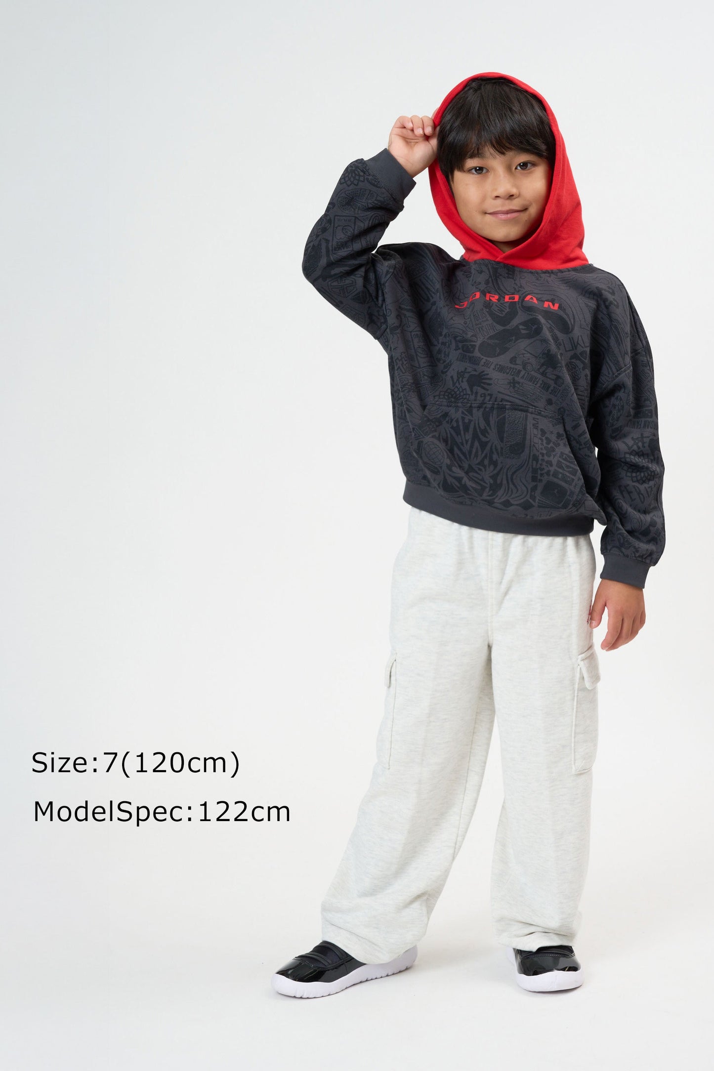 キッズ(105-120cm)  JORDAN(ジョーダン) パーカー JDB MJ BRK LSR PO HOODIE