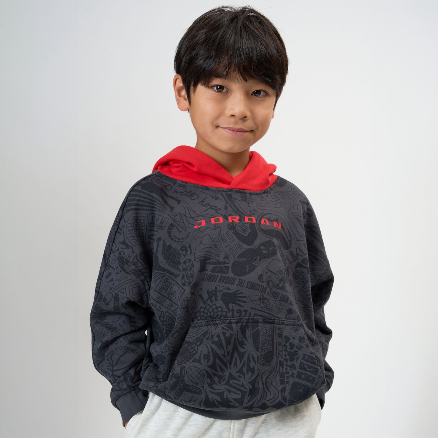 キッズ(105-120cm)  JORDAN(ジョーダン) パーカー JDB MJ BRK LSR PO HOODIE