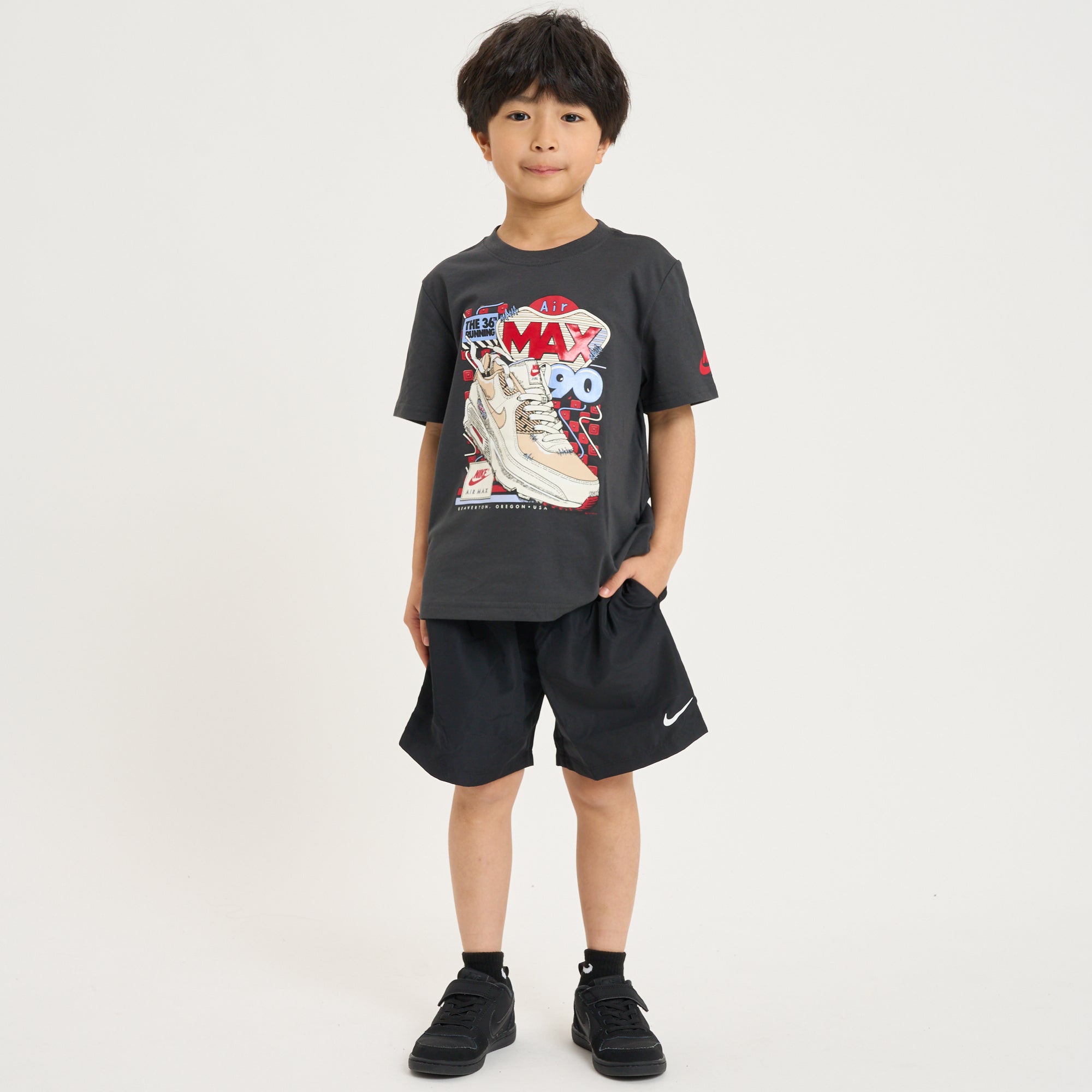 キッズ(105-120cm) NIKE(ナイキ) 半袖Tシャツ NKB AIR MAX SNEAKER TEE