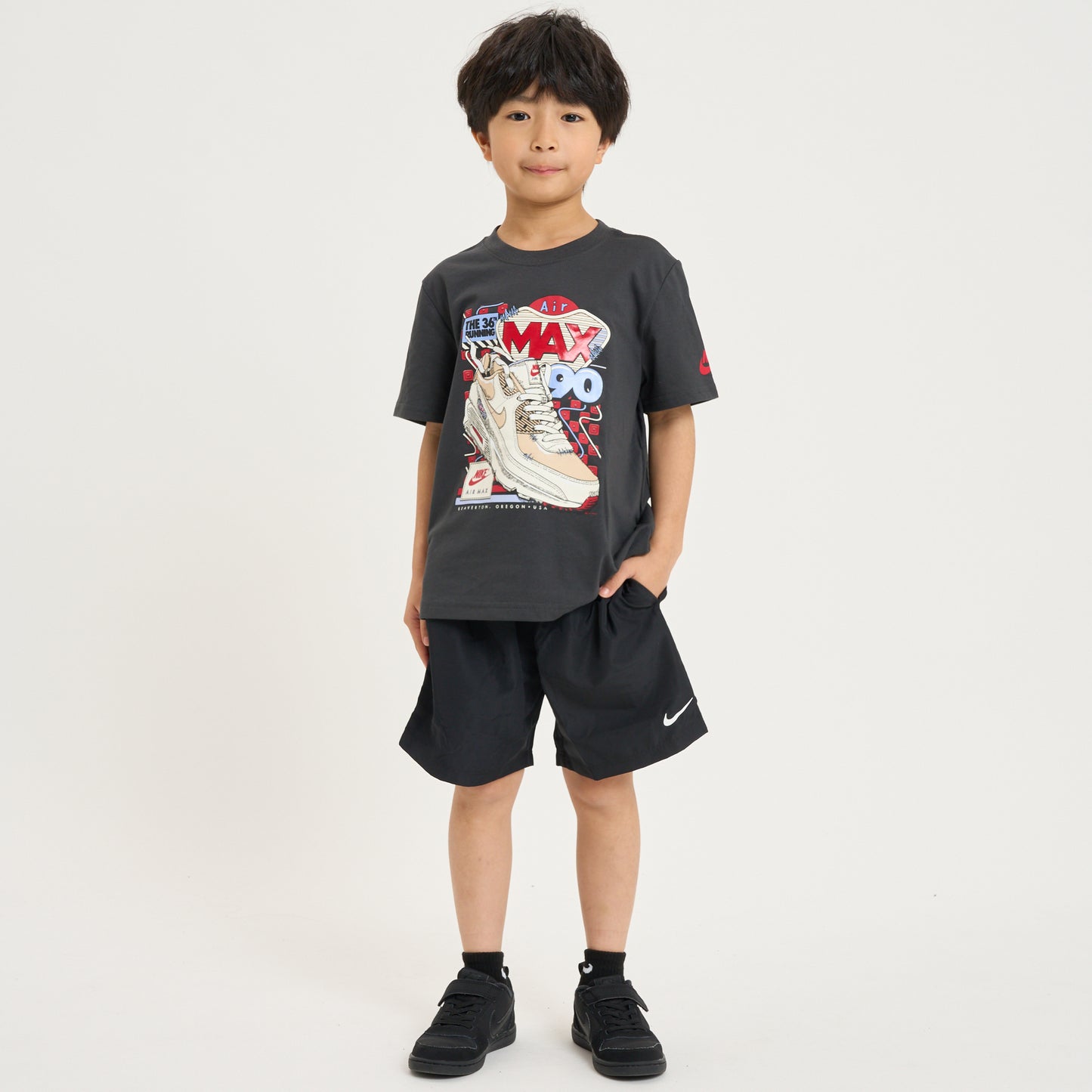 キッズ(105-120cm)  NIKE(ナイキ) 半袖Tシャツ NKB AIR MAX SNEAKER TEE