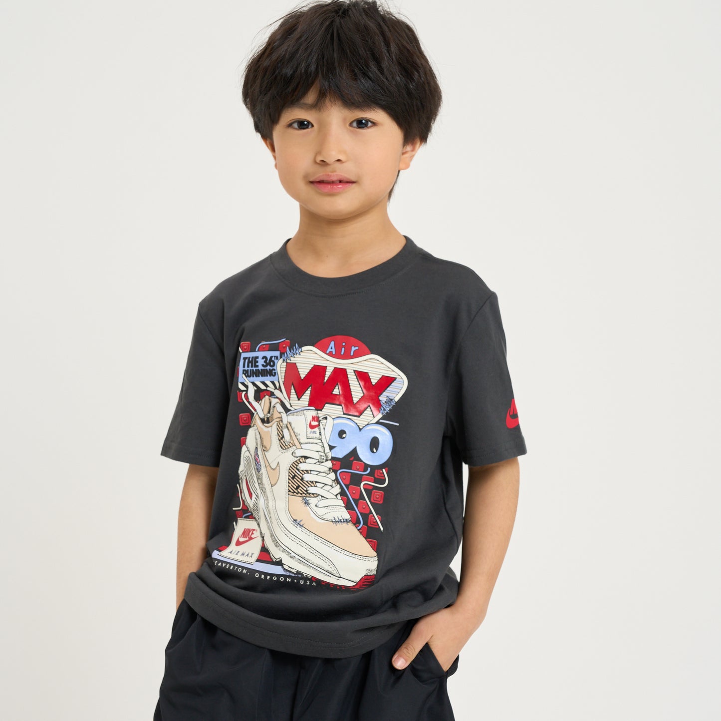 キッズ(105-120cm)  NIKE(ナイキ) 半袖Tシャツ NKB AIR MAX SNEAKER TEE