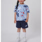 キッズ(105-120cm)  NIKE(ナイキ) セットアップ NKN N NSW AOP LT WT FT SHORT S