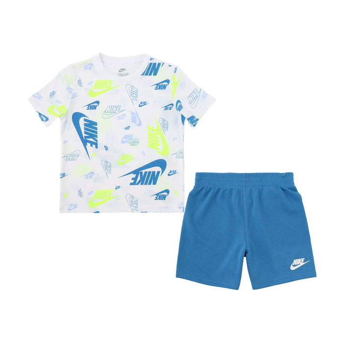 キッズ(105-120cm)  NIKE(ナイキ) セットアップ NKN N NSW AOP LT WT FT SHORT S