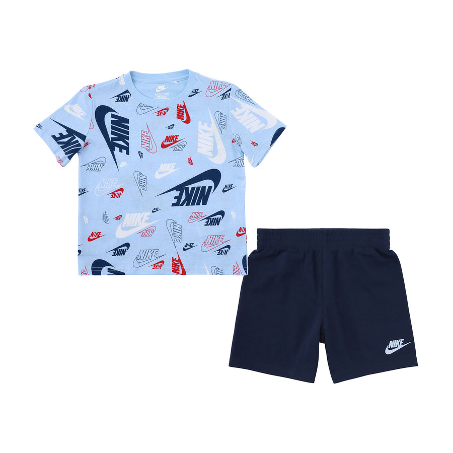 キッズ(105-120cm)  NIKE(ナイキ) セットアップ NKN N NSW AOP LT WT FT SHORT S