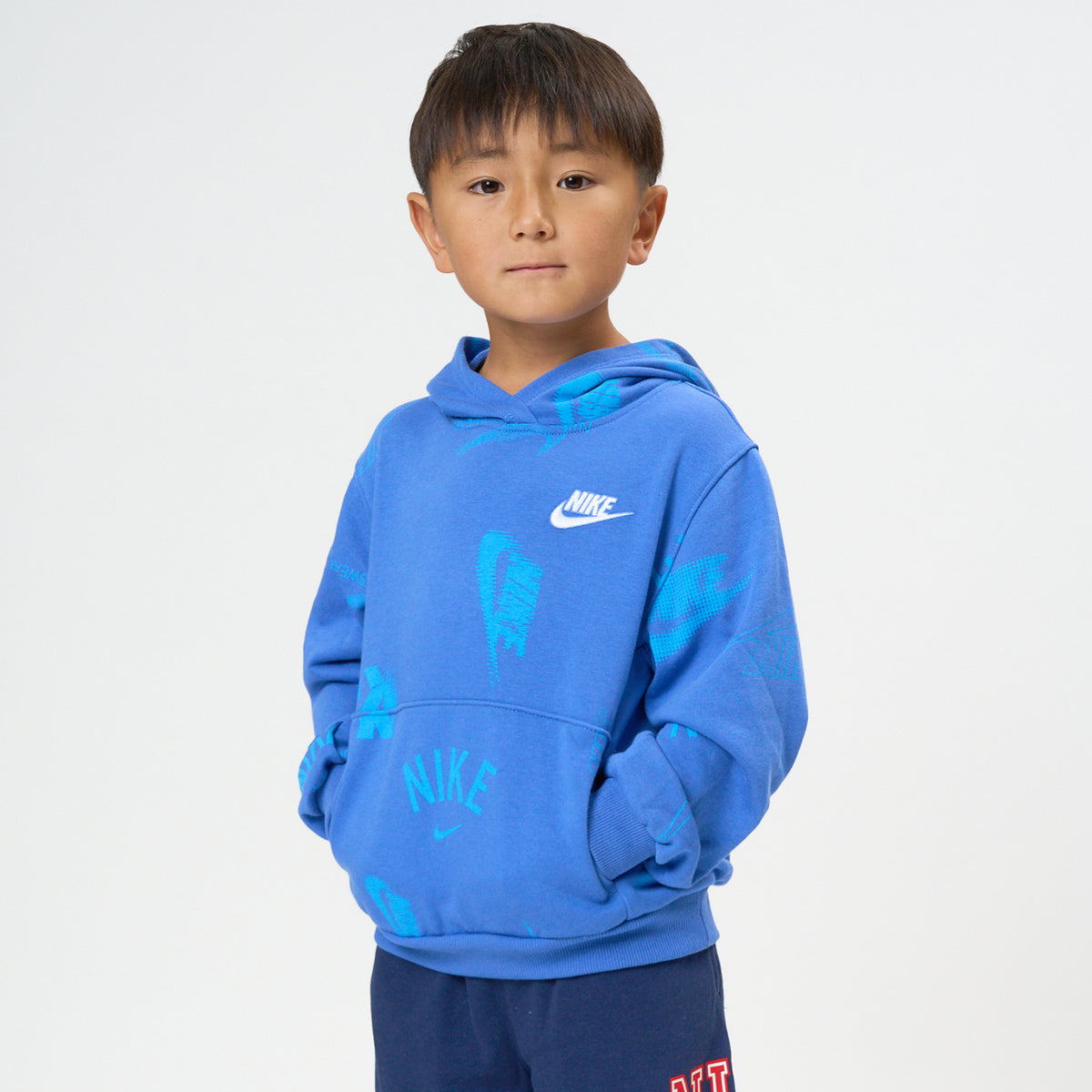 キッズ(105-120cm) トレーナー/パーカー NIKE(ナイキ) NKN CLUB BRAND ENERGY AOP HOOD