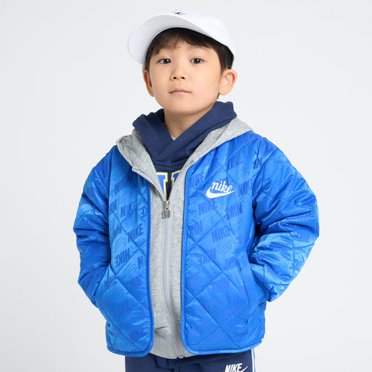 キッズ(105-120cm) アウター NIKE(ナイキ) NKN FLEECE HOODED QUILT JACKET