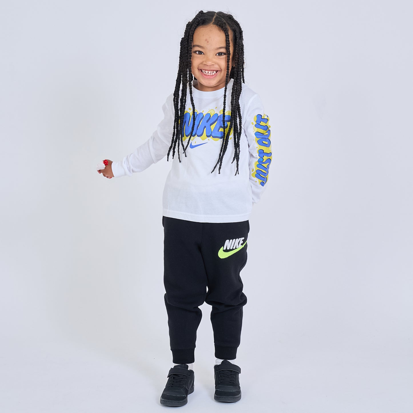 キッズ(105-120cm) Tシャツ NIKE(ナイキ) NKB NIKE SLIME LS TEE