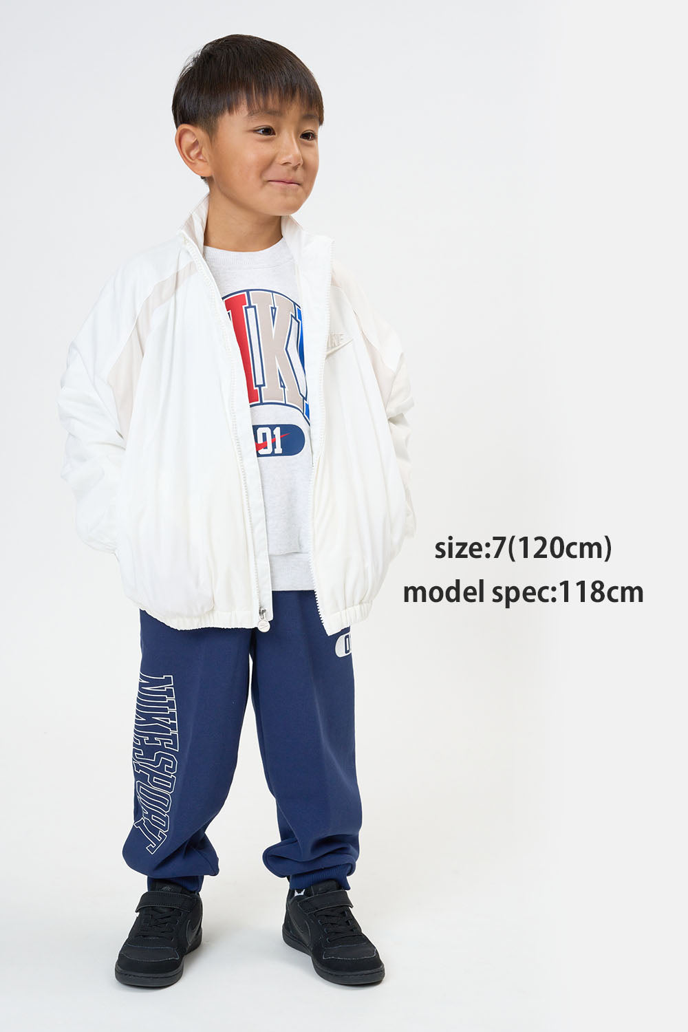 キッズ(105-120cm)  NIKE(ナイキ) ジャケット NKN COLOR BLOCK HOODLESS JKT