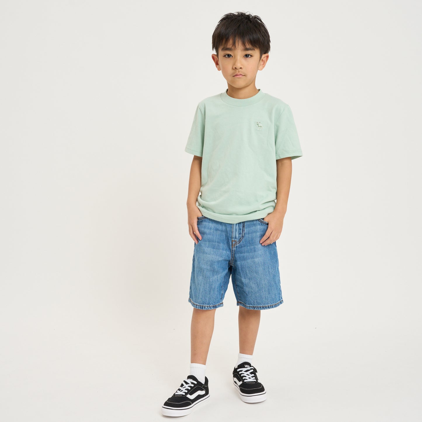 【110-170cm】  A&F(アバクロンビー&フィッチ) 半袖Tシャツ AFBSHORT SLEEVE ESSENTIAL TEE