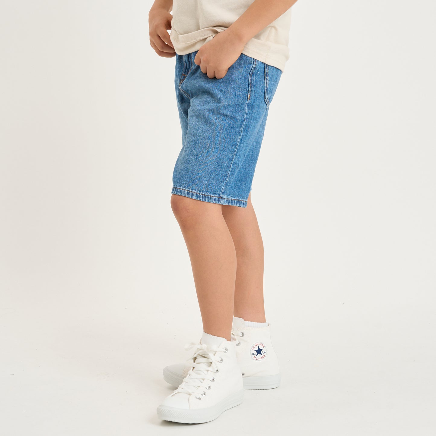 【110-170cm】  A&F(アバクロンビー&フィッチ) ハーフパンツ AFB LONG DENIM SHORT