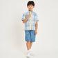 【110-170cm】  A&F(アバクロンビー&フィッチ) ハーフパンツ AFB LONG DENIM SHORT