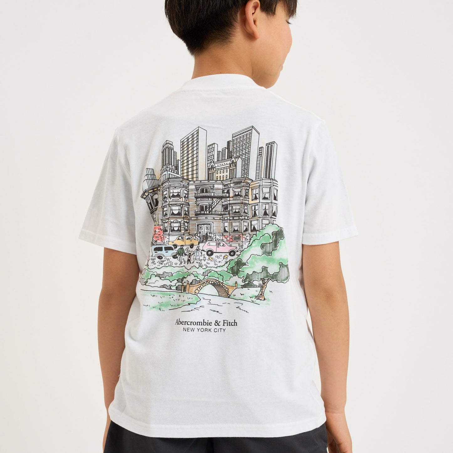 【110-170cm】  A&F(アバクロンビー&フィッチ) 半袖Tシャツ AFB NYC SKETCH TEE