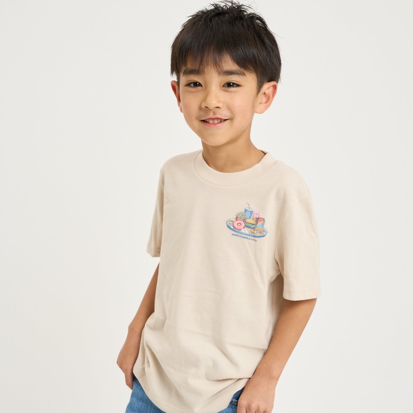 【110-170cm】  A&F(アバクロンビー&フィッチ) 半袖Tシャツ AFB ROOM SERVICE TEE