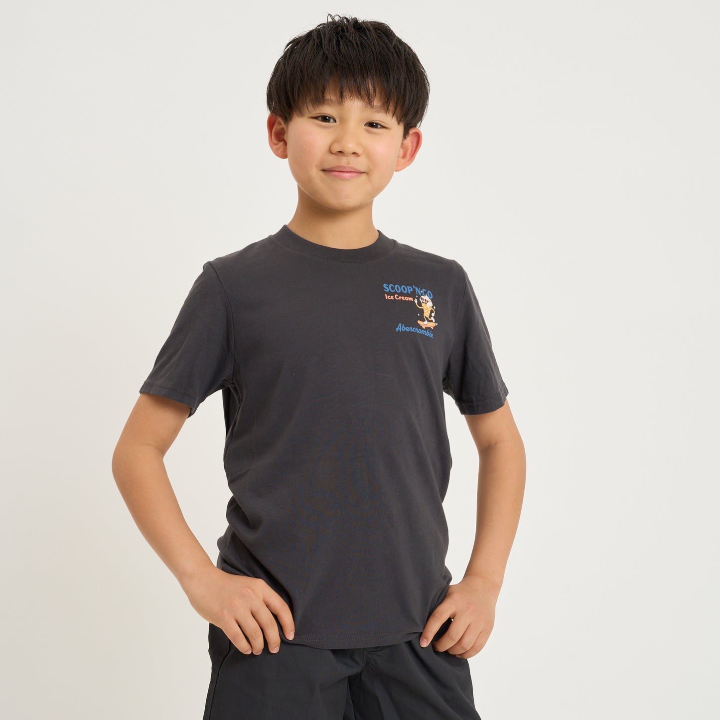 【110-170cm】  A&F(アバクロンビー&フィッチ) 半袖Tシャツ AFB SCOOP 'NO GO TEE