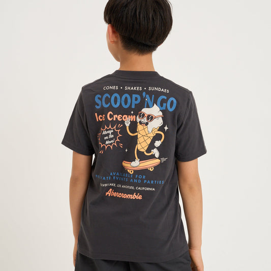 【110-170cm】  A&F(アバクロンビー&フィッチ) 半袖Tシャツ AFB SCOOP 'NO GO TEE