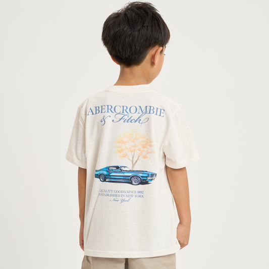 【110-170cm】  A&F(アバクロンビー&フィッチ) 半袖Tシャツ AFB AUTO CLUB TEE