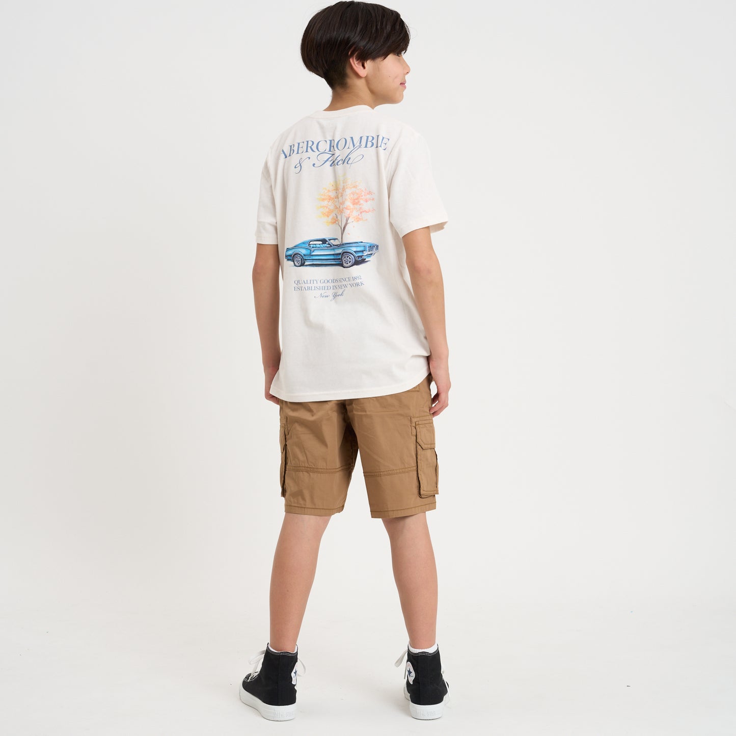 【110-170cm】  A&F(アバクロンビー&フィッチ) 半袖Tシャツ AFB AUTO CLUB TEE