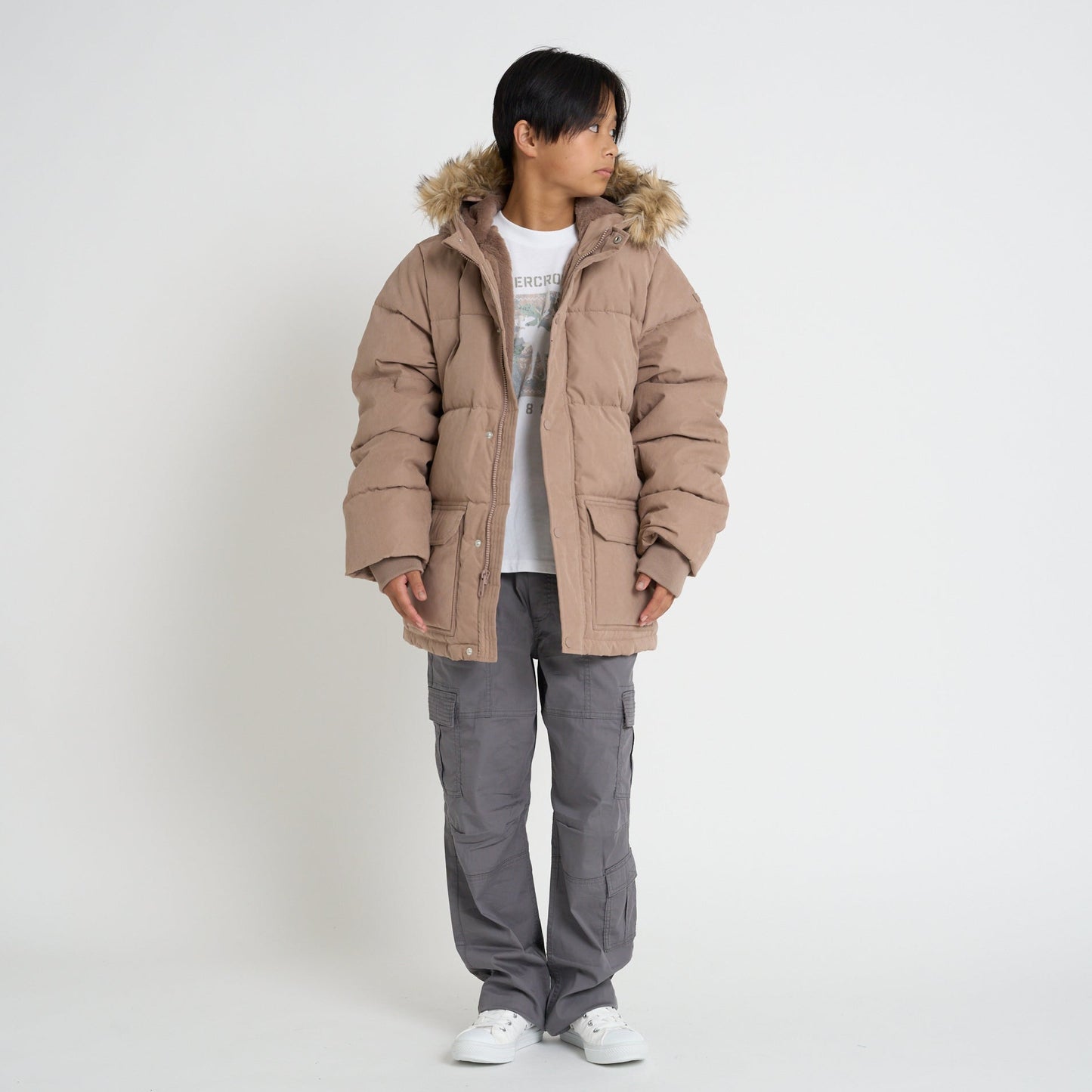 【110-170cm】 アウター A&F(アバクロンビー&フィッチ) AFB HEAVYWEIGHT PARKA
