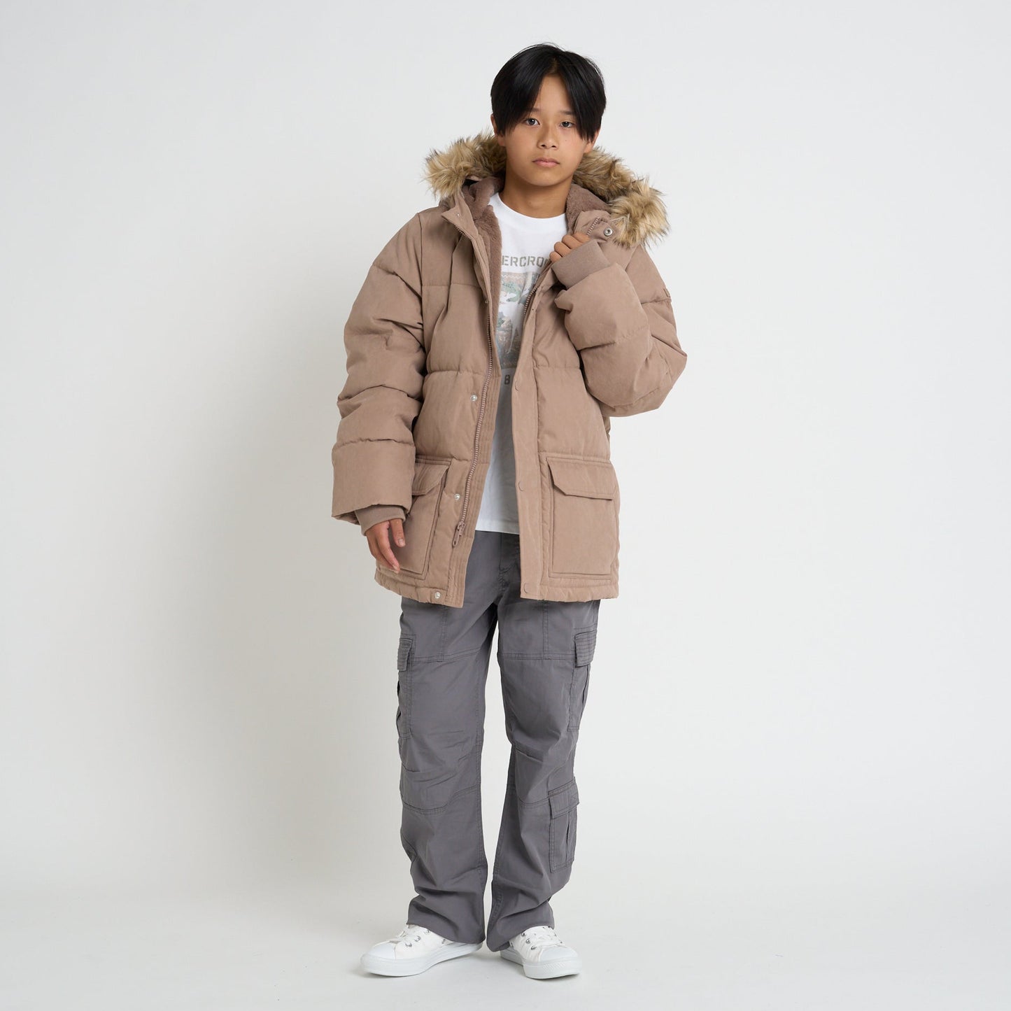 【110-170cm】 アウター A&F(アバクロンビー&フィッチ) AFB HEAVYWEIGHT PARKA