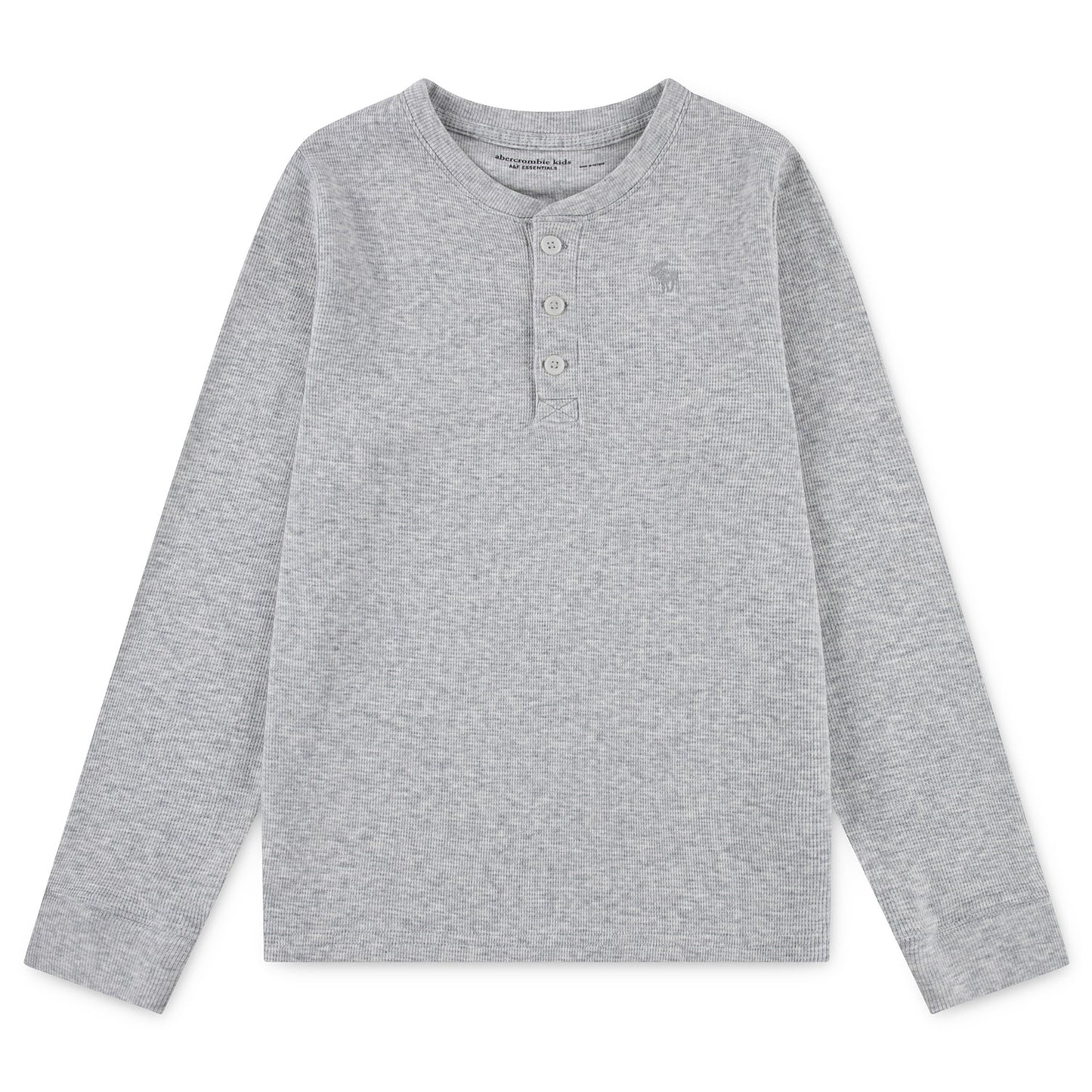 【110-170cm】 Tシャツ A&F(アバクロンビー&フィッチ) AFB LS HENLEY WAFFLE TEE