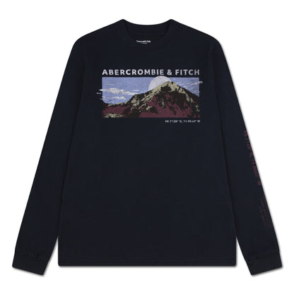 【110-170cm】 Tシャツ A&F(アバクロンビー&フィッチ) AFB MOUNTAIN RANGE LS TEE
