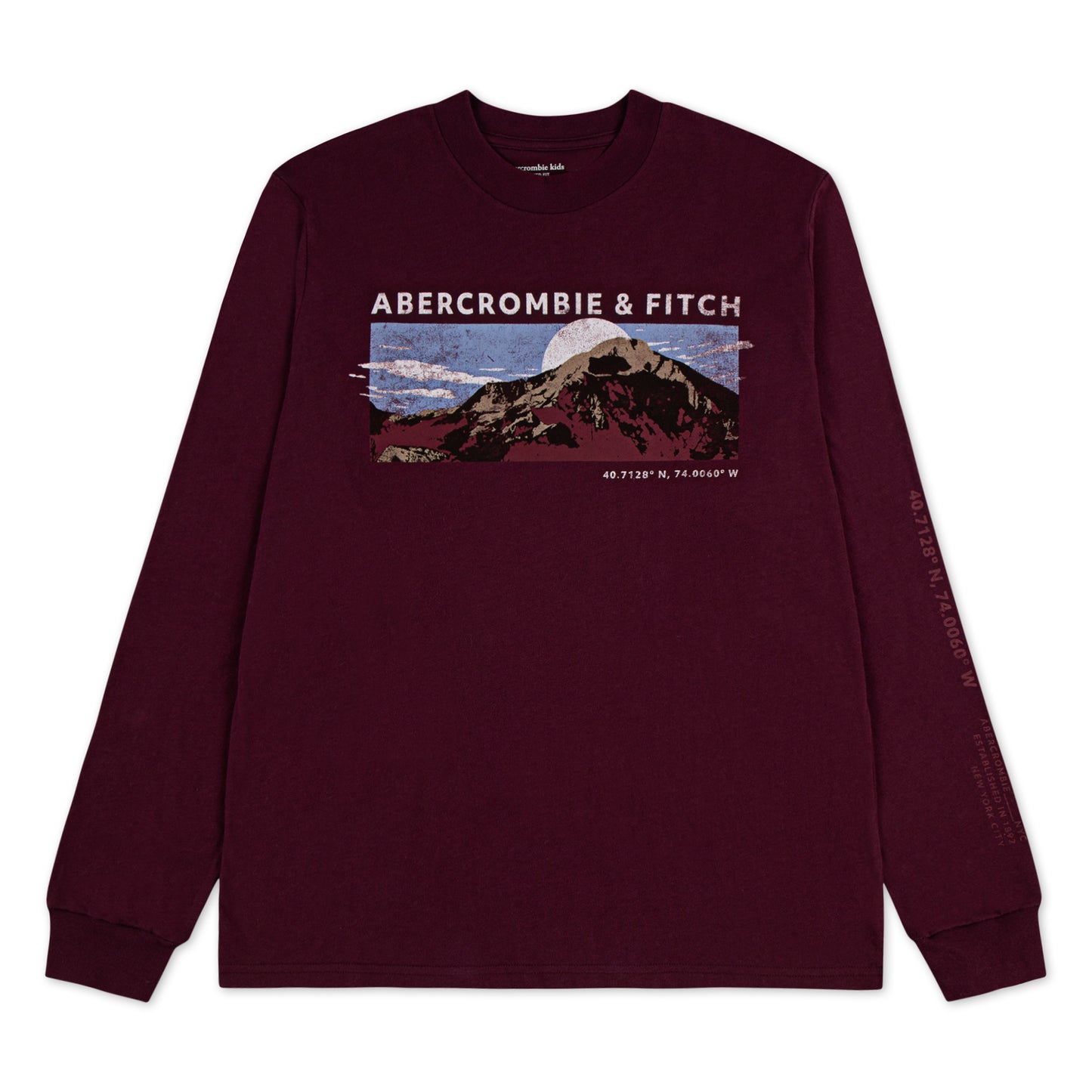 【110-170cm】 Tシャツ A&F(アバクロンビー&フィッチ) AFB MOUNTAIN RANGE LS TEE