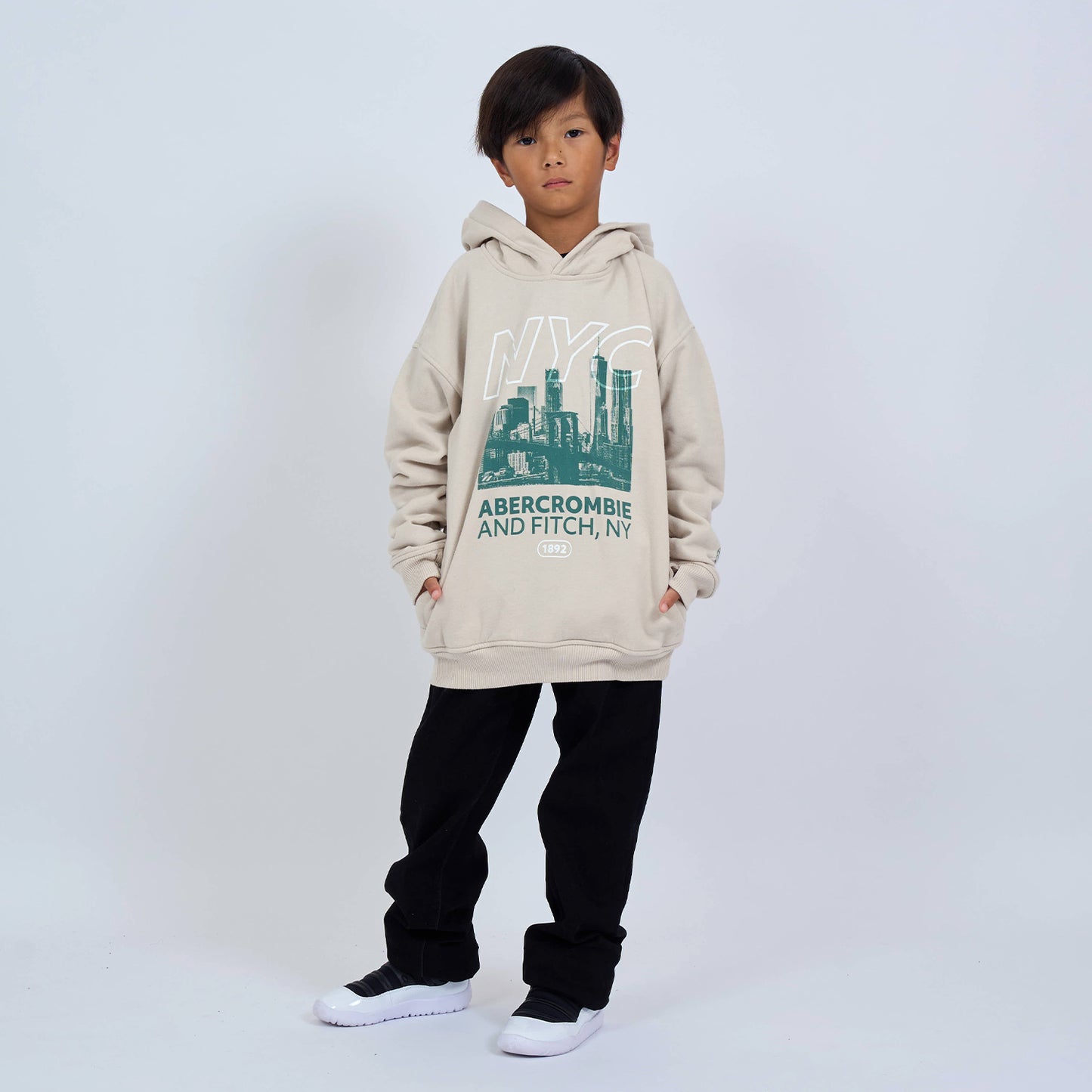 【110-170cm】 トレーナー/パーカー A&F(アバクロンビー&フィッチ) AFB NYC BUILDINGS PULLOVER