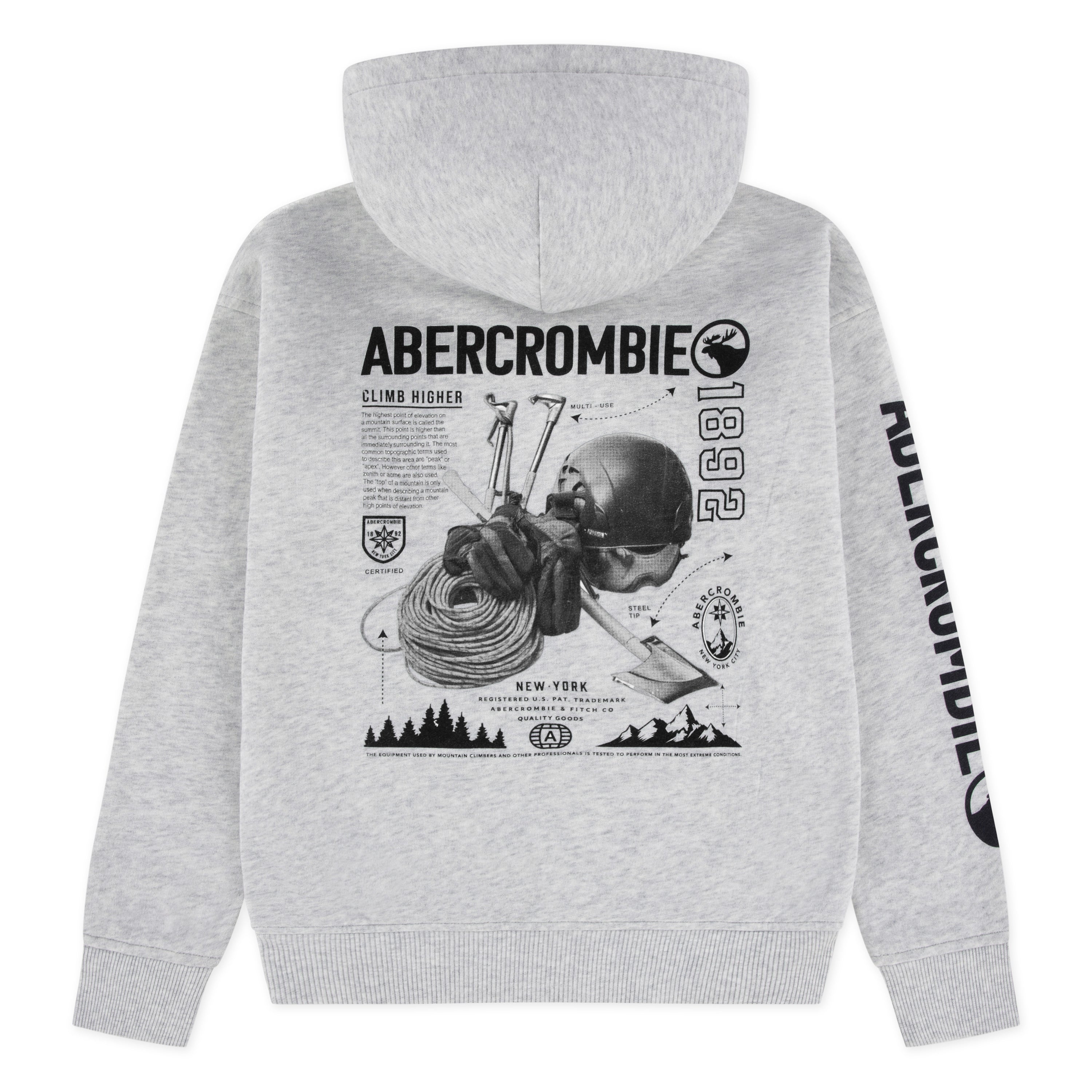 【入手困難】Abercrombie & Fitch グラフィックパーカー 110-170cm】 トレーナー/パーカー A&F(アバクロンビー&フィッチ) AFB