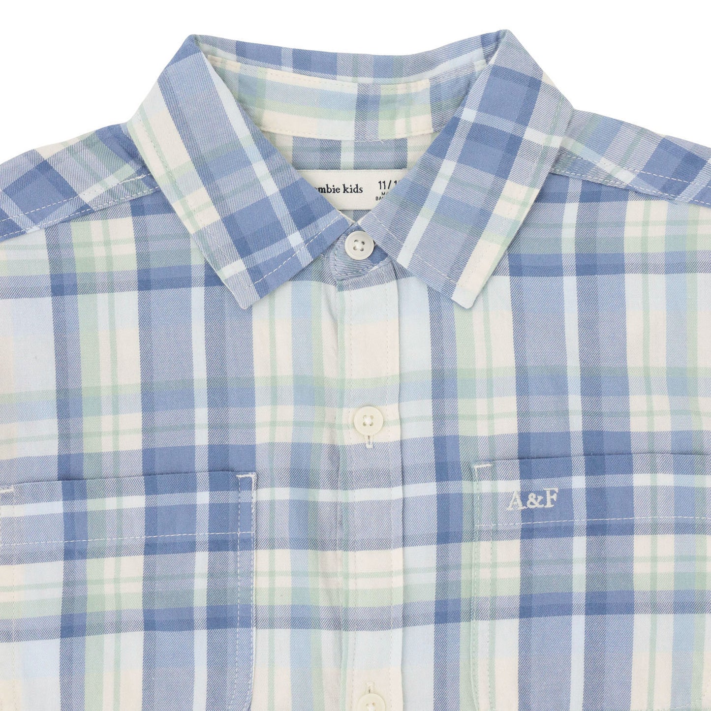 【110-170cm】  A&F(アバクロンビー&フィッチ) 布帛シャツ AFB BOXY WOVEN SHIRT