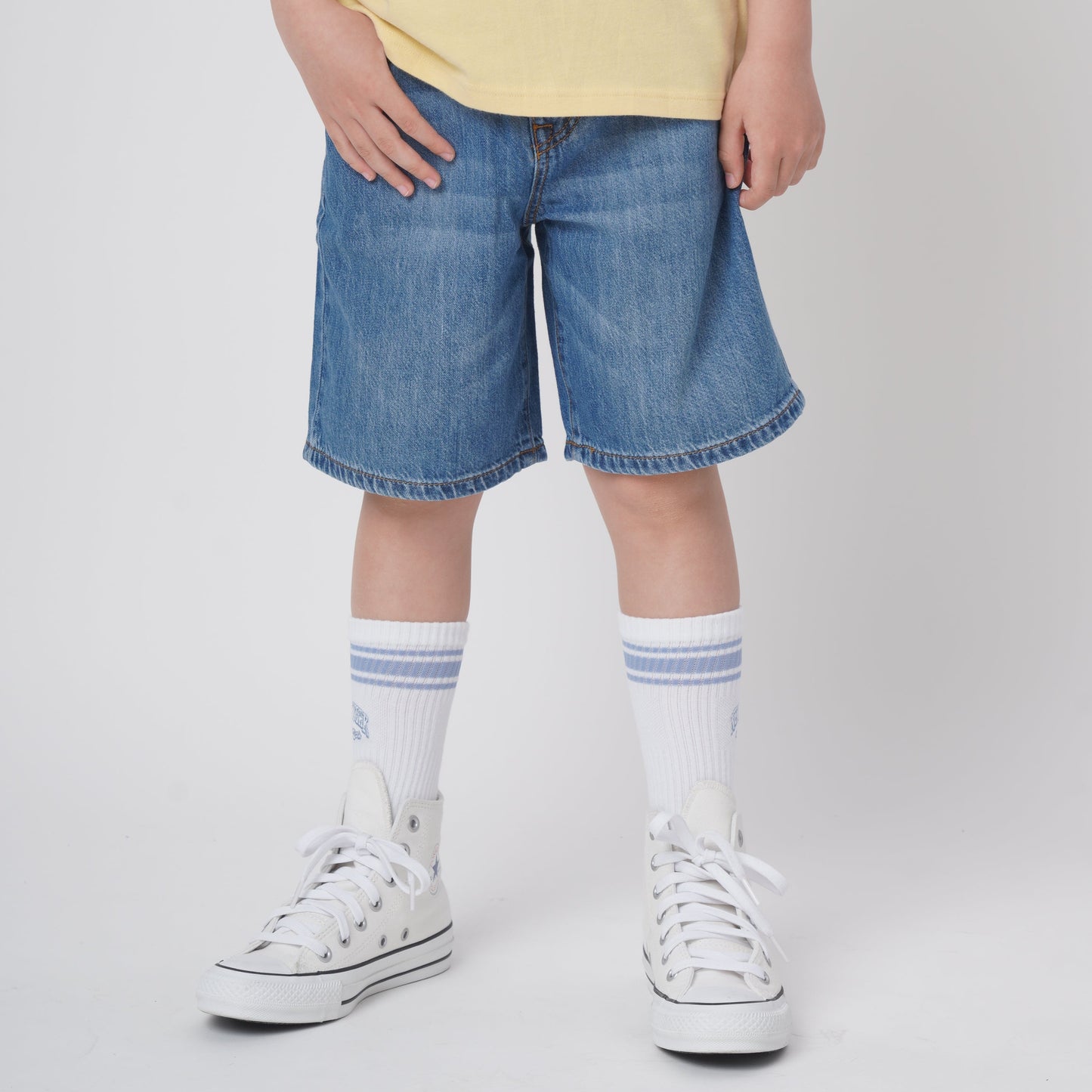 【110-170cm】  A&F(アバクロンビー&フィッチ) ハーフパンツ AFB LONG DENIM SHORT