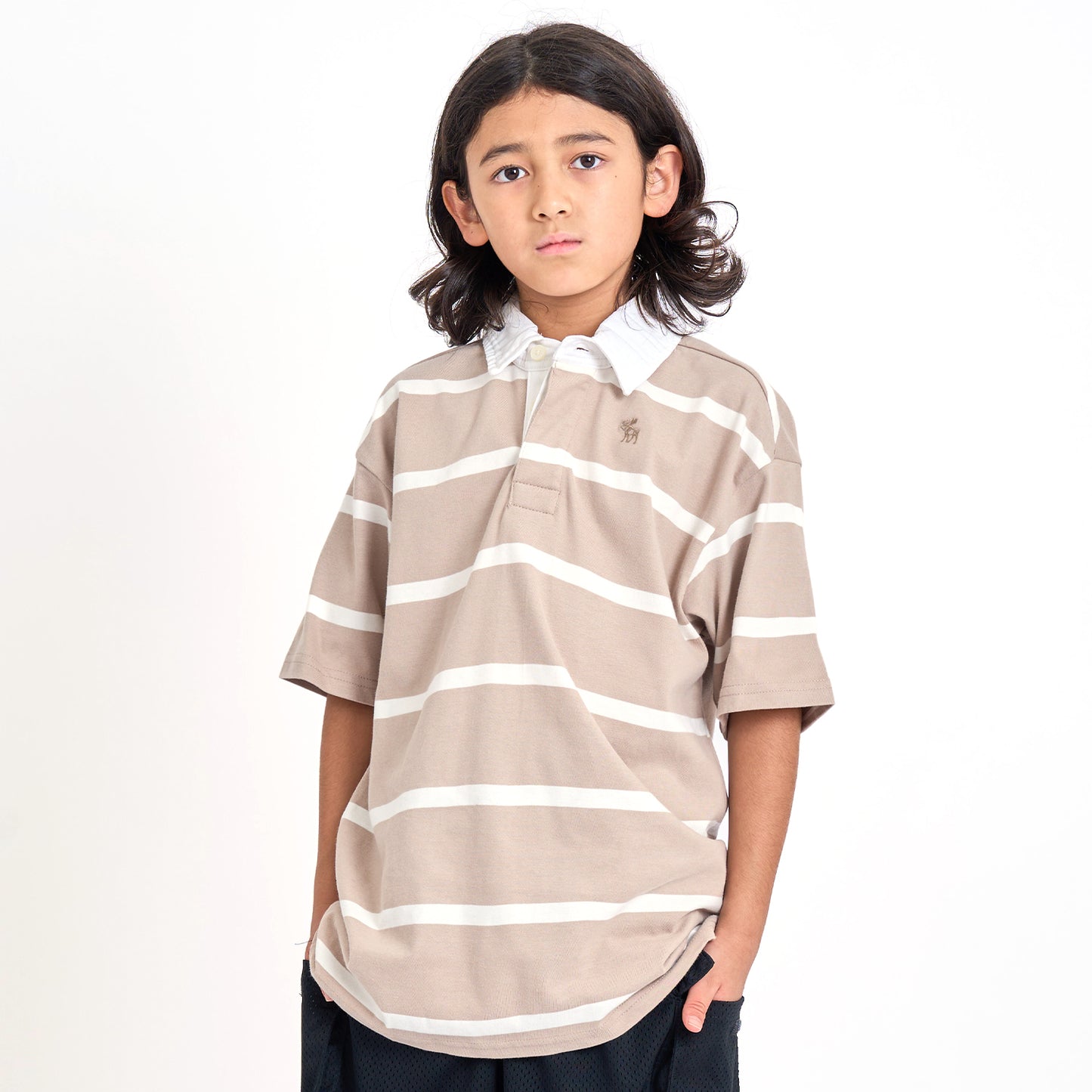 【110-170cm】  A&F(アバクロンビー&フィッチ) 半袖シャツ AFB TWEEN SPIRIT POLO