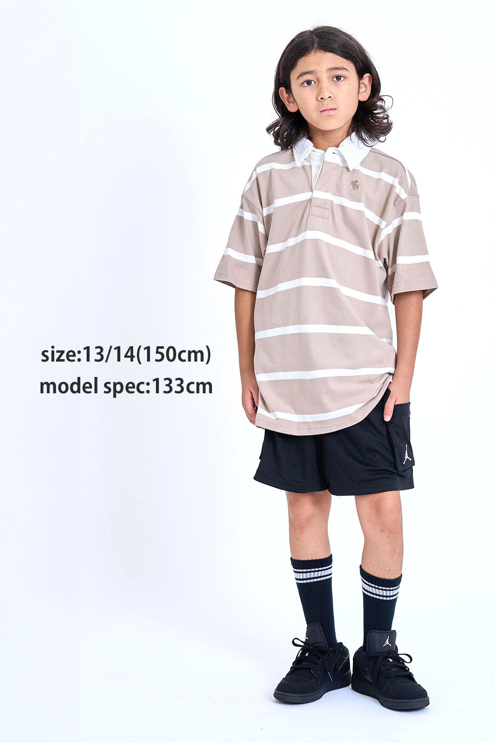 【110-170cm】  A&F(アバクロンビー&フィッチ) 半袖シャツ AFB TWEEN SPIRIT POLO
