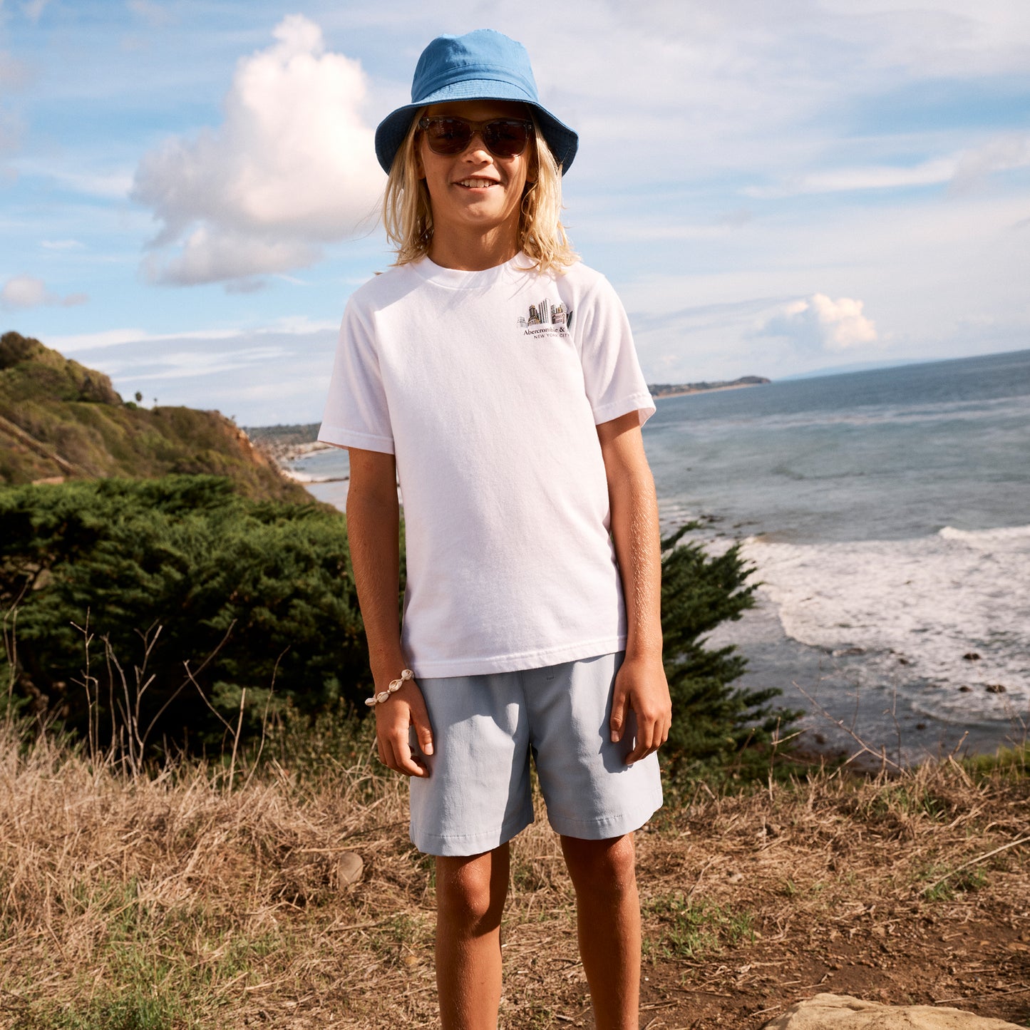 【110-170cm】  A&F(アバクロンビー&フィッチ) 半袖Tシャツ AFB NYC SKETCH TEE