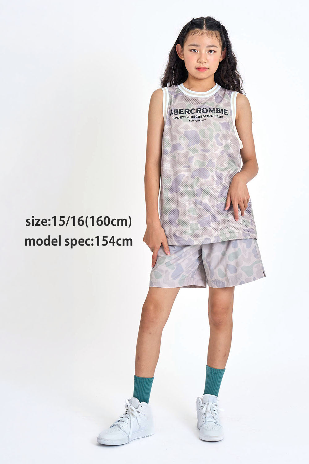 【110-170cm】  A&F(アバクロンビー&フィッチ) タンクトップ AFB MESH TANK