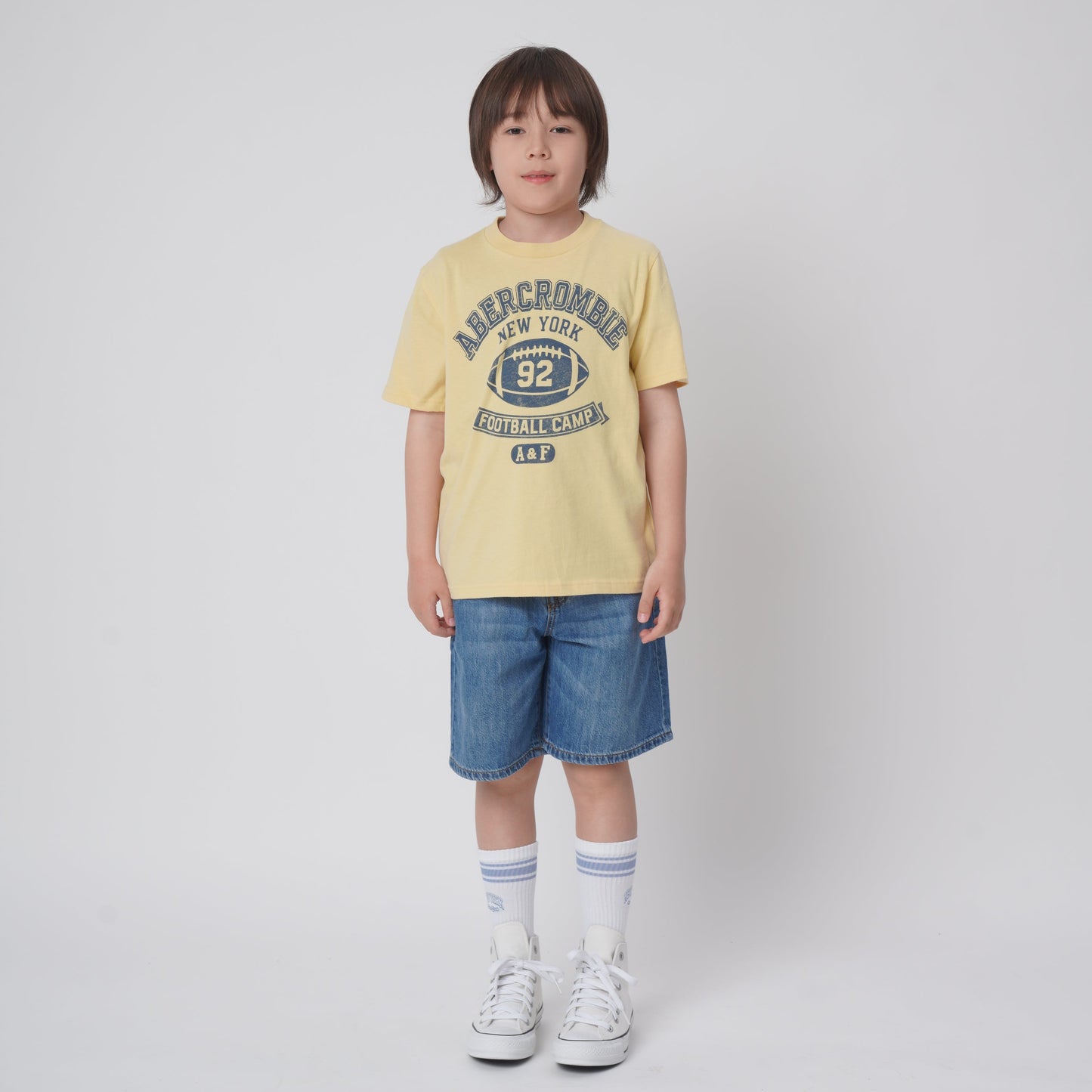 【110-170cm】  A&F(アバクロンビー&フィッチ) 半袖Tシャツ AFB FOOTBALL CAMP TEE
