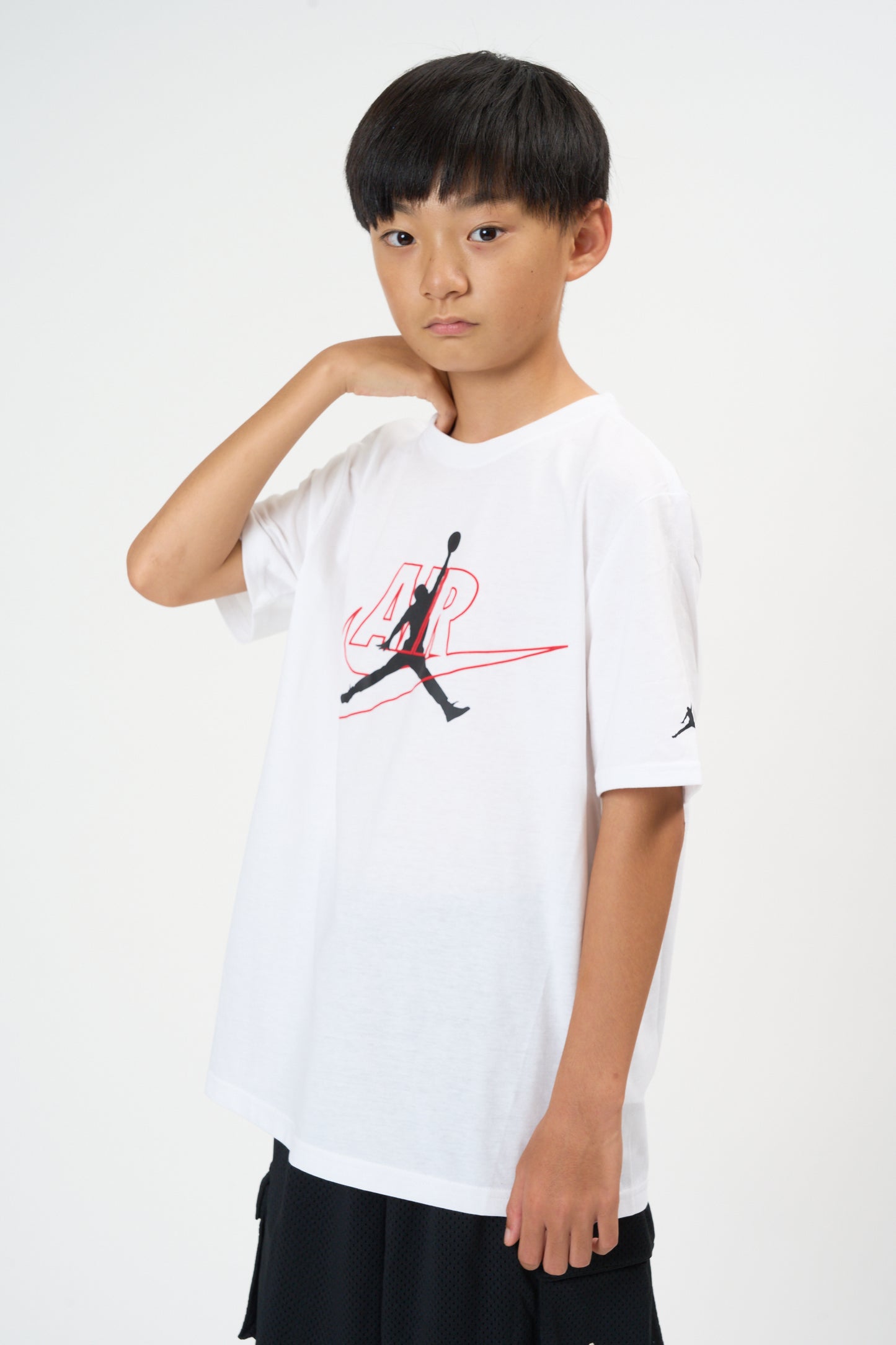 ジュニア(130-170cm)  JORDAN(ジョーダン) 半袖Tシャツ JDB AIR SWOOSH JM SS TEE