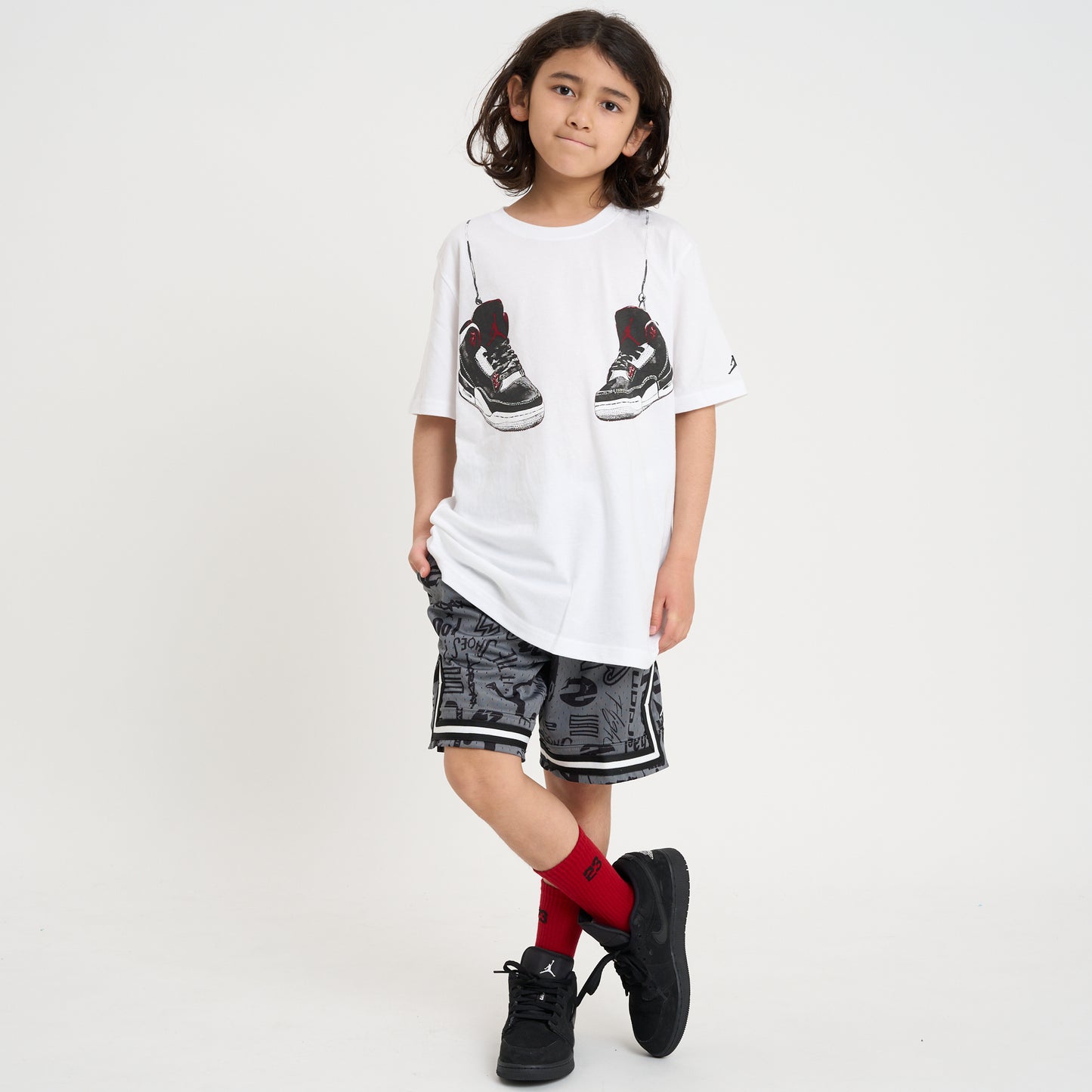 ジュニア(130-170cm)  JORDAN(ジョーダン) 半袖Tシャツ JDB AJ3  SHOE STRINGS