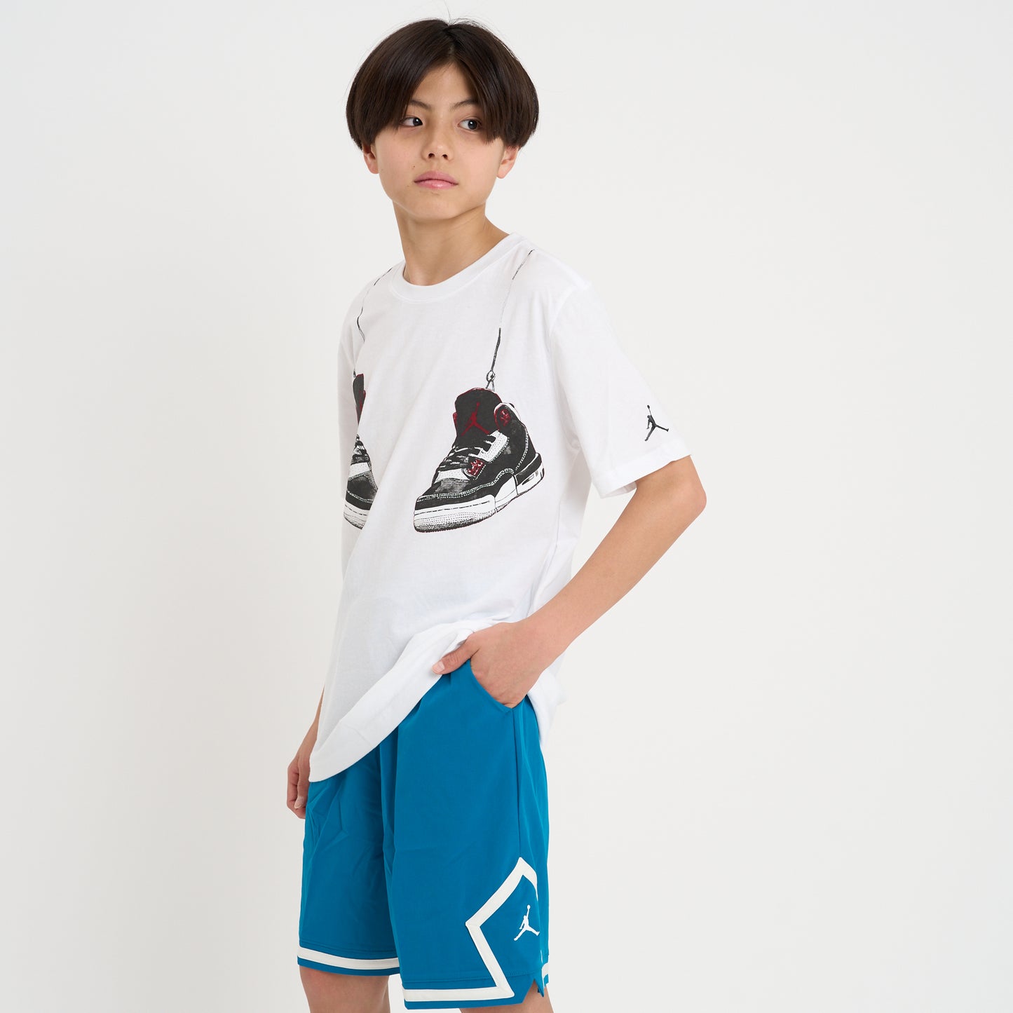 ジュニア(130-170cm)  JORDAN(ジョーダン) ハーフパンツ JDB MJ DIAMOND WOVEN SHORT