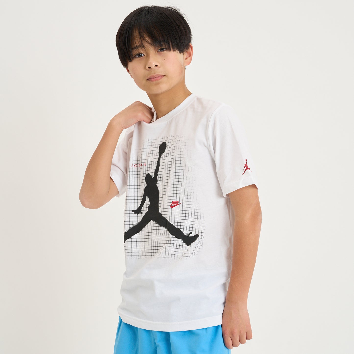 ジュニア(130-170cm)  JORDAN(ジョーダン) 半袖Tシャツ JDB JUMPMAN GRID BLUR